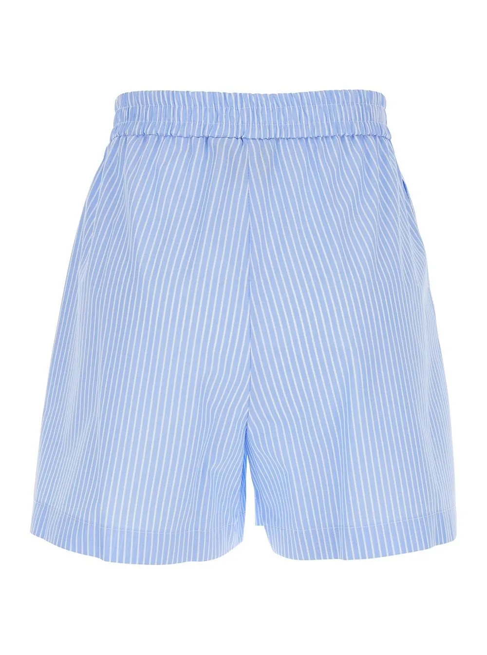 Plain Striped Relaxed Shorts