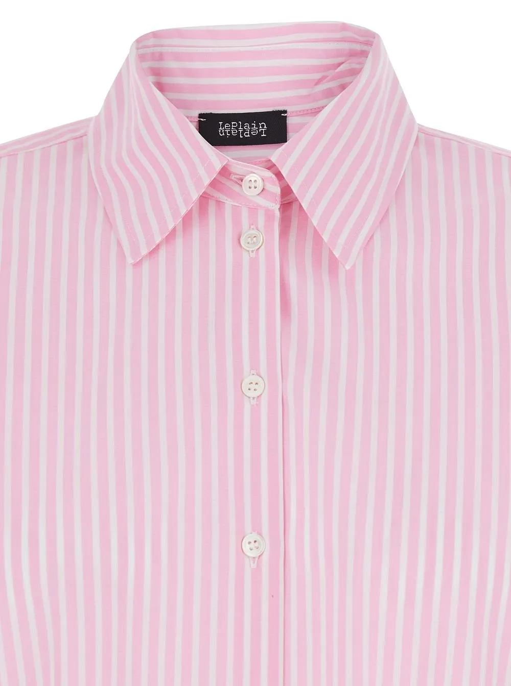Plain Striped Cotton Long Sleeve Shirt