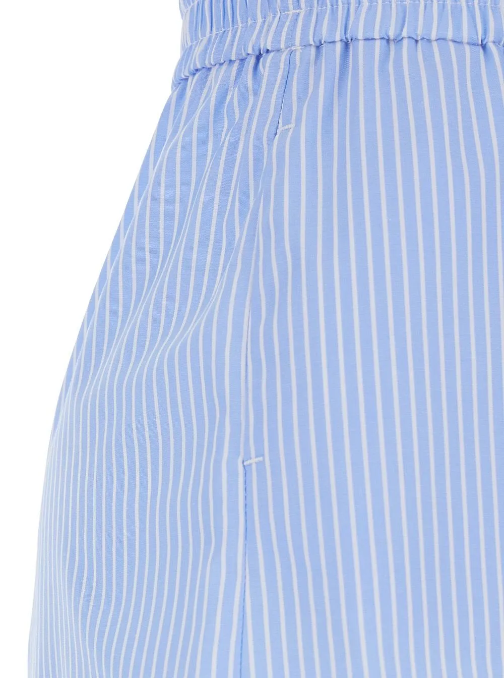 Plain Striped Relaxed Shorts