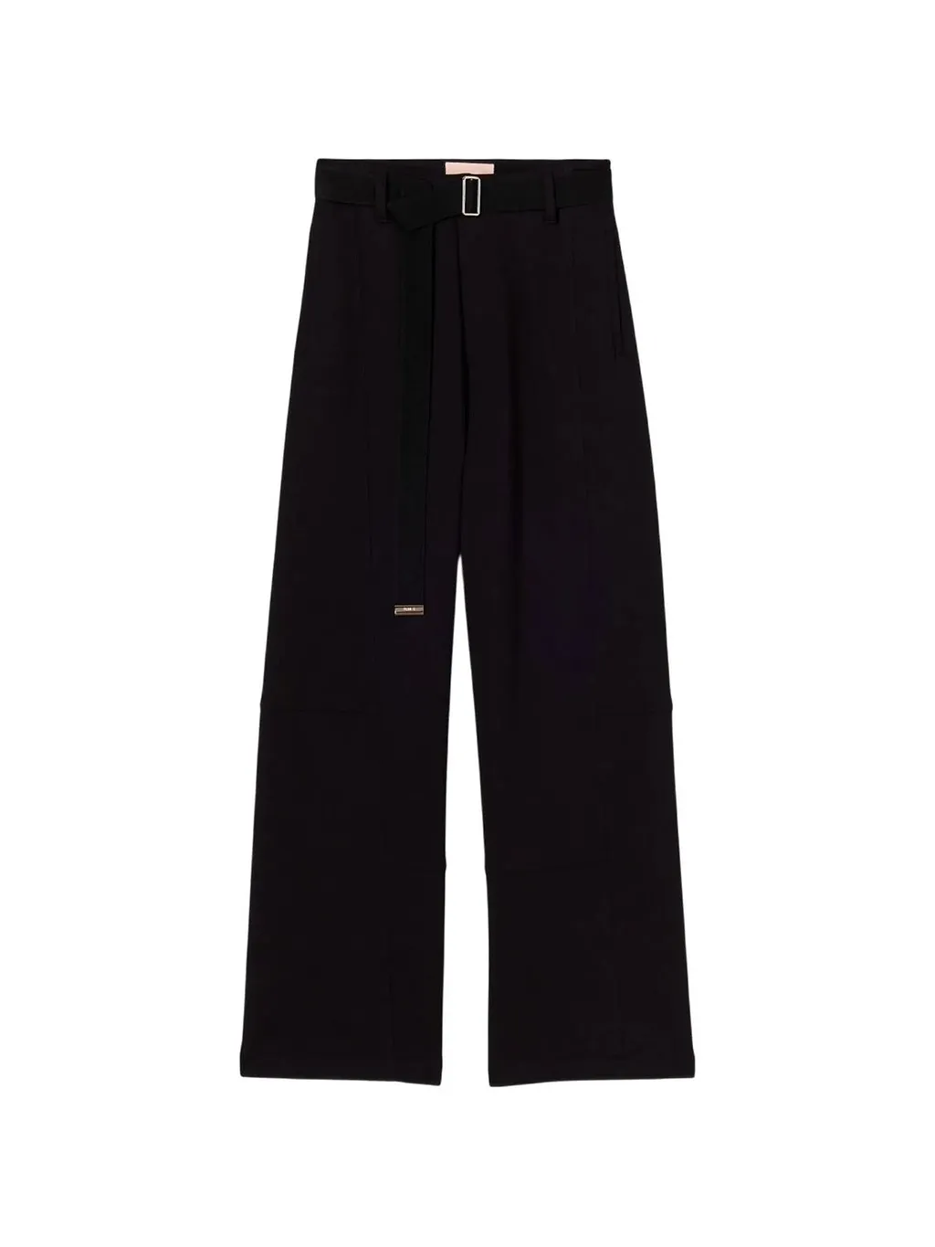 Plan C Belted Wide-Leg Pants