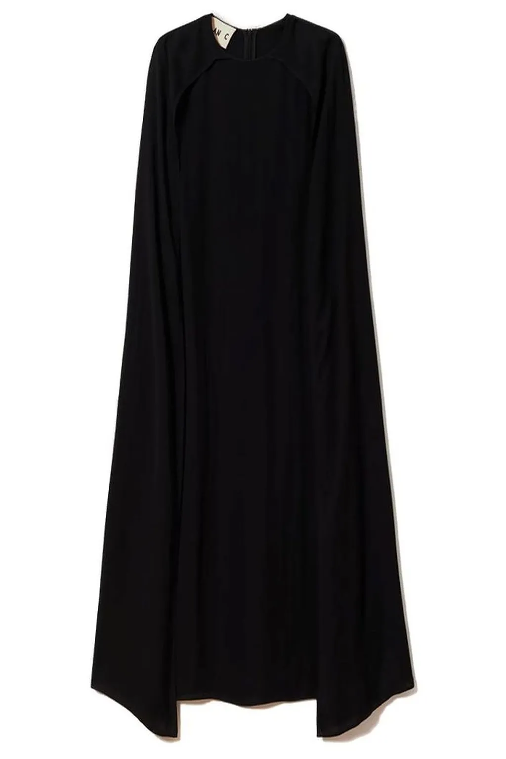 Plan C Cape Back Draped Dress