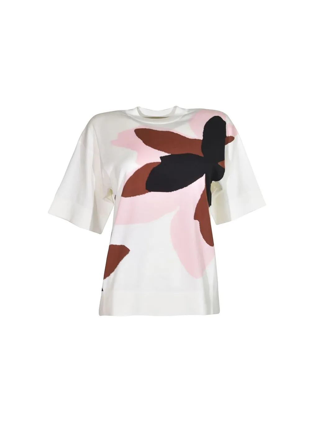 Plan C Oversized Floral Knitted Sweater