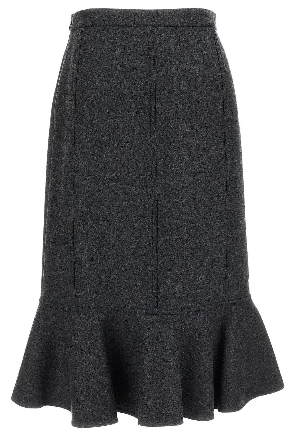 Plan C Ruffled Hemline Double Skirt