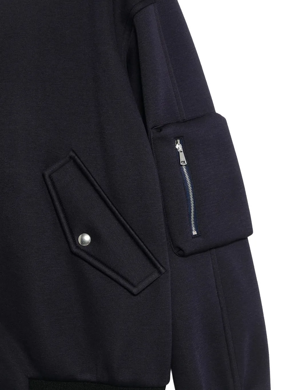 Plan C Zip-Up Bomber Jacket