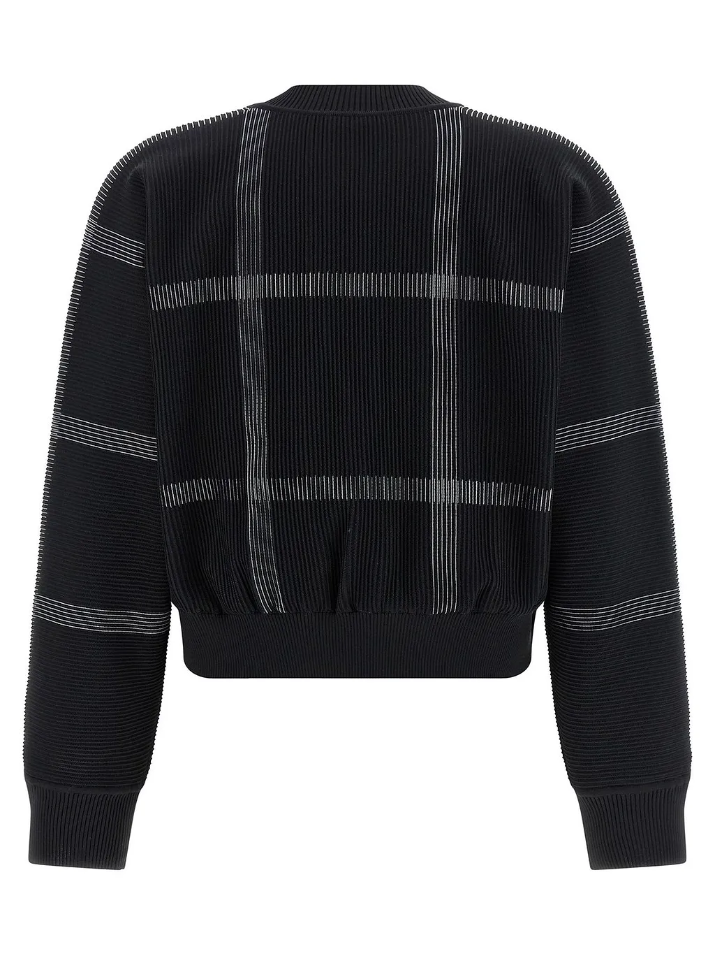 Pleats Please Issey Miyake Crossing Knit Sweater