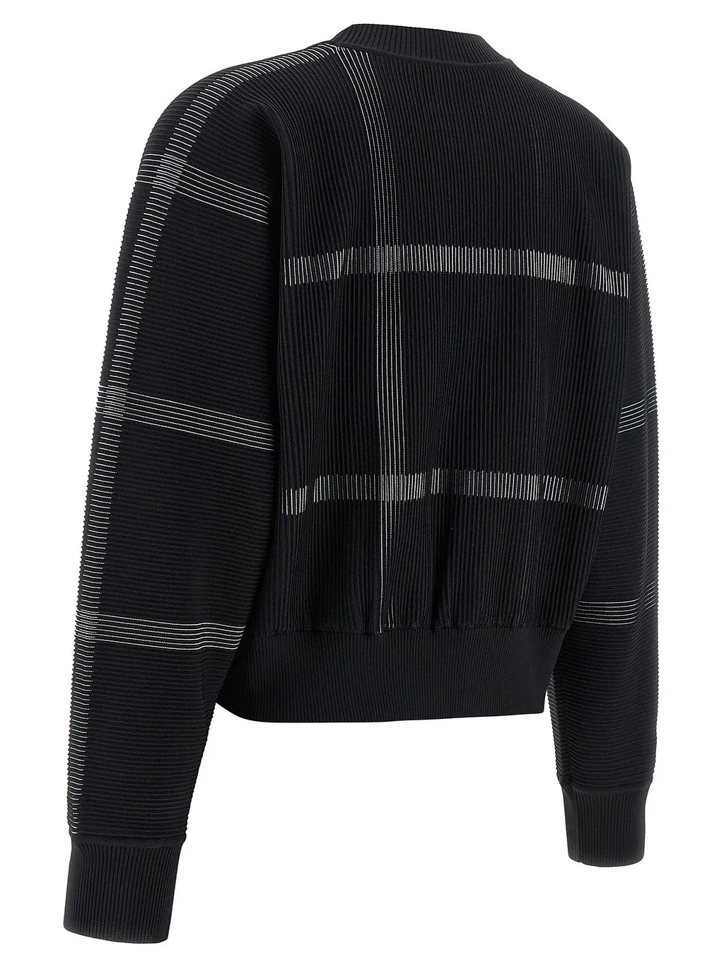 Pleats Please Issey Miyake Crossing Knit Sweater