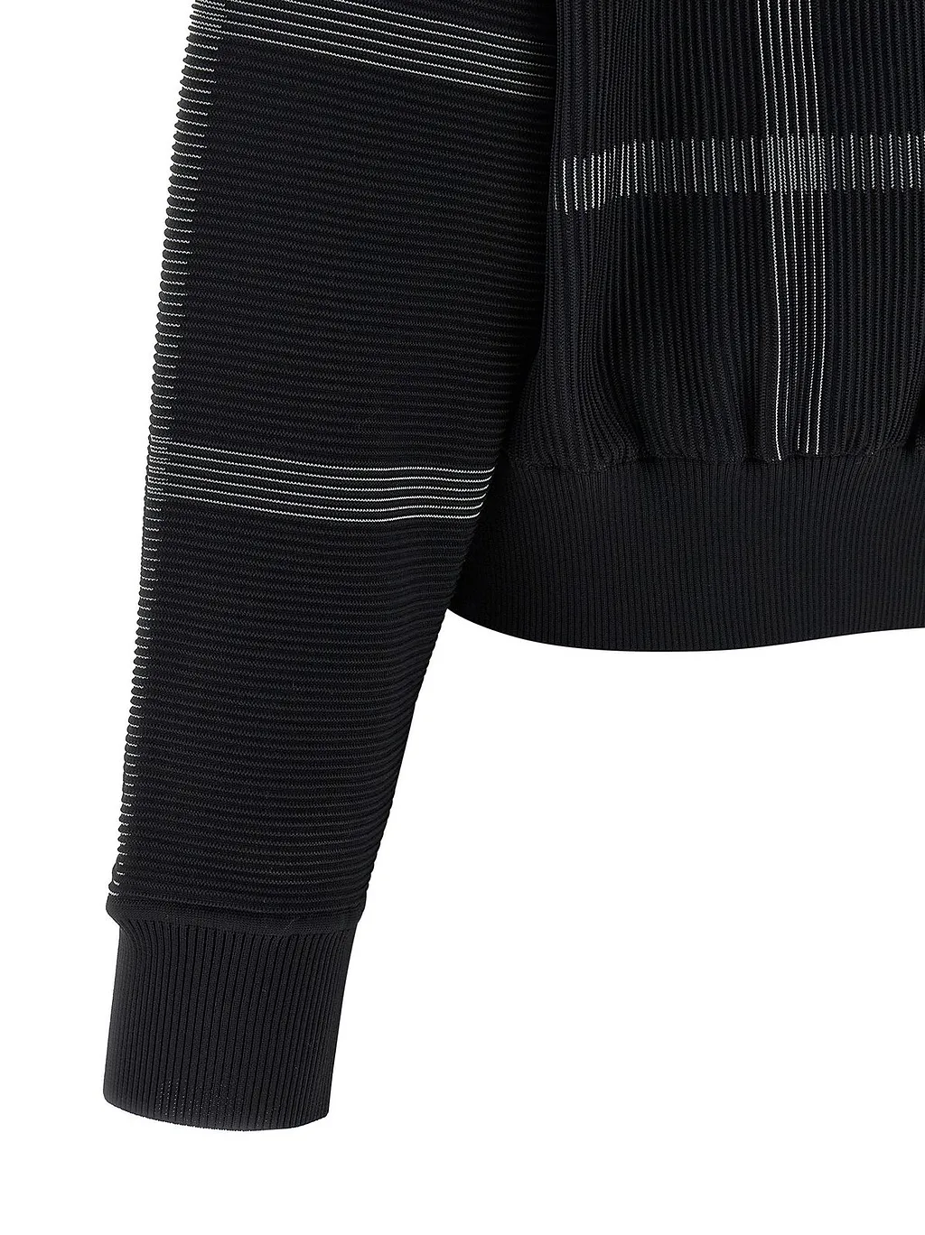 Pleats Please Issey Miyake Crossing Knit Sweater