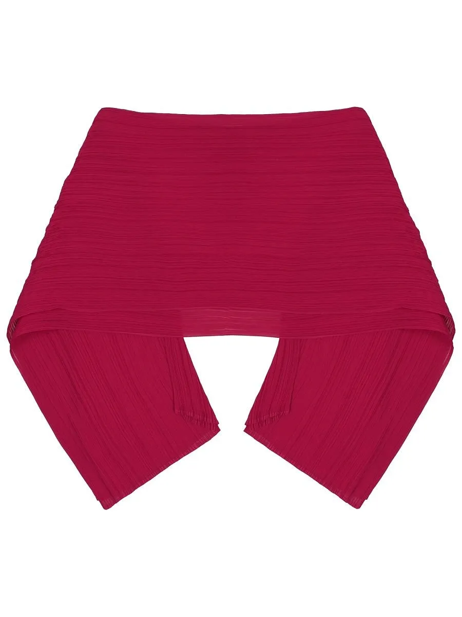 Pleats Please Issey Miyake Draped Pleated Scarf
