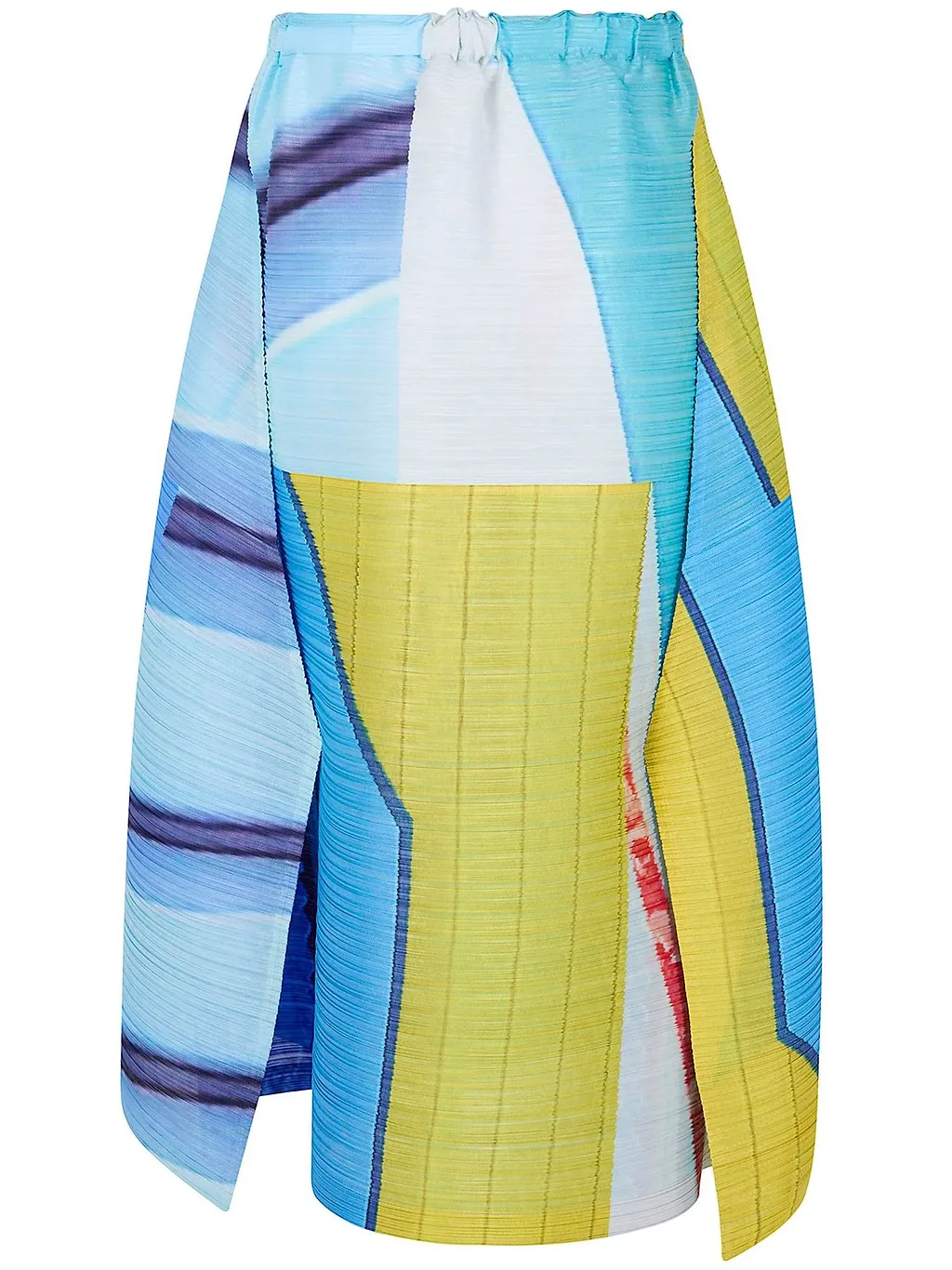 Pleats Please Issey Miyake Printed Pleated Skirt