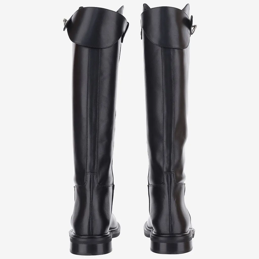 Poeve Buckled Riding Boots