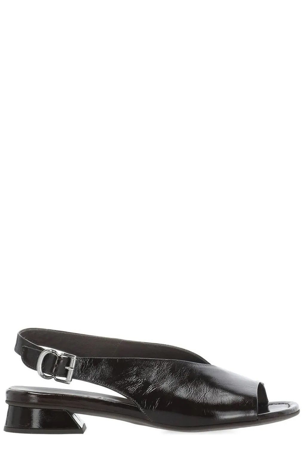 Poeve Slingback Open-Toe Flat Shoes