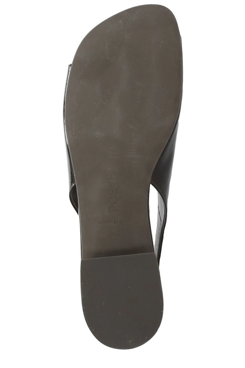Poeve Slingback Open-Toe Flat Shoes