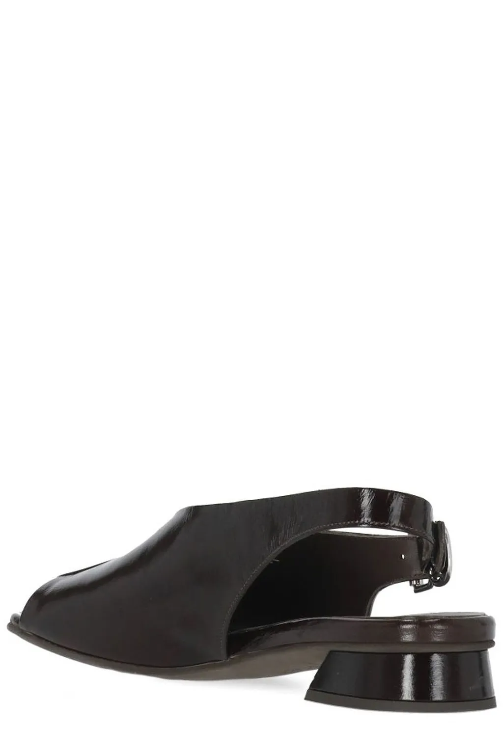 Poeve Slingback Open-Toe Flat Shoes