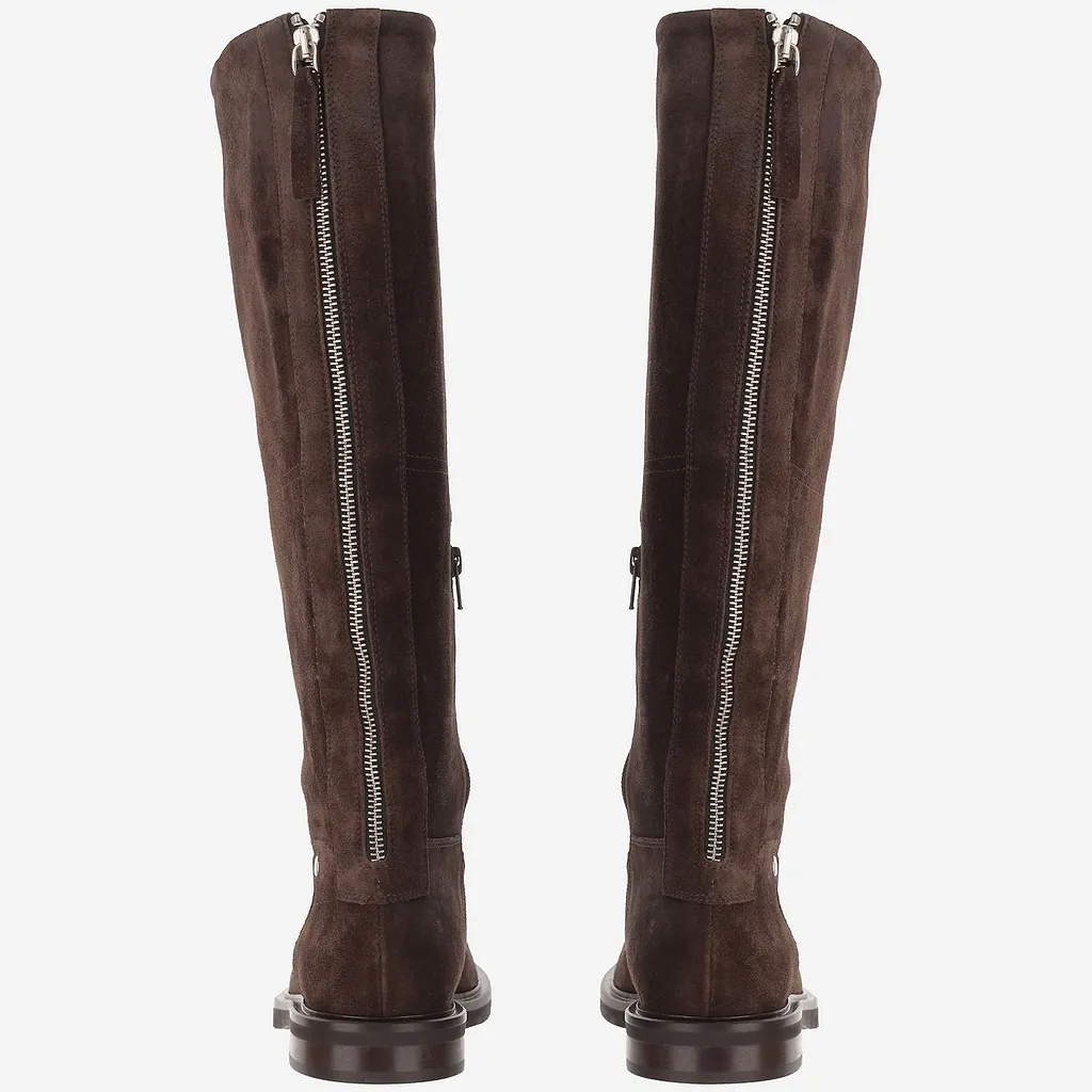 Poeve Zip Knee-High Boots
