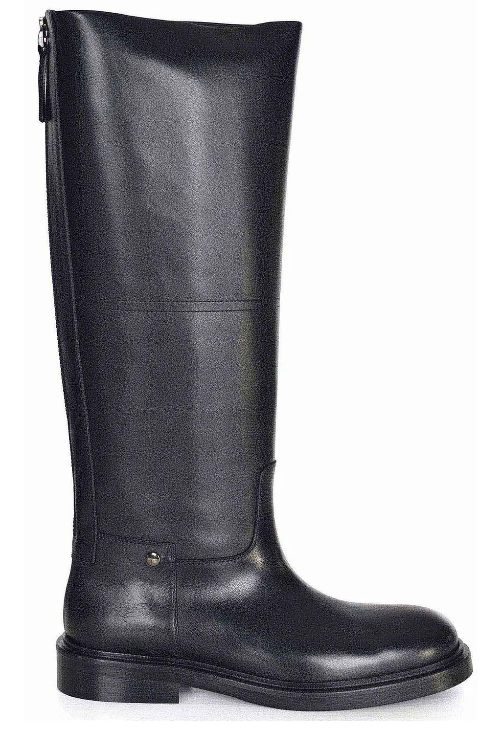 Poeve Zippered Leather Boots