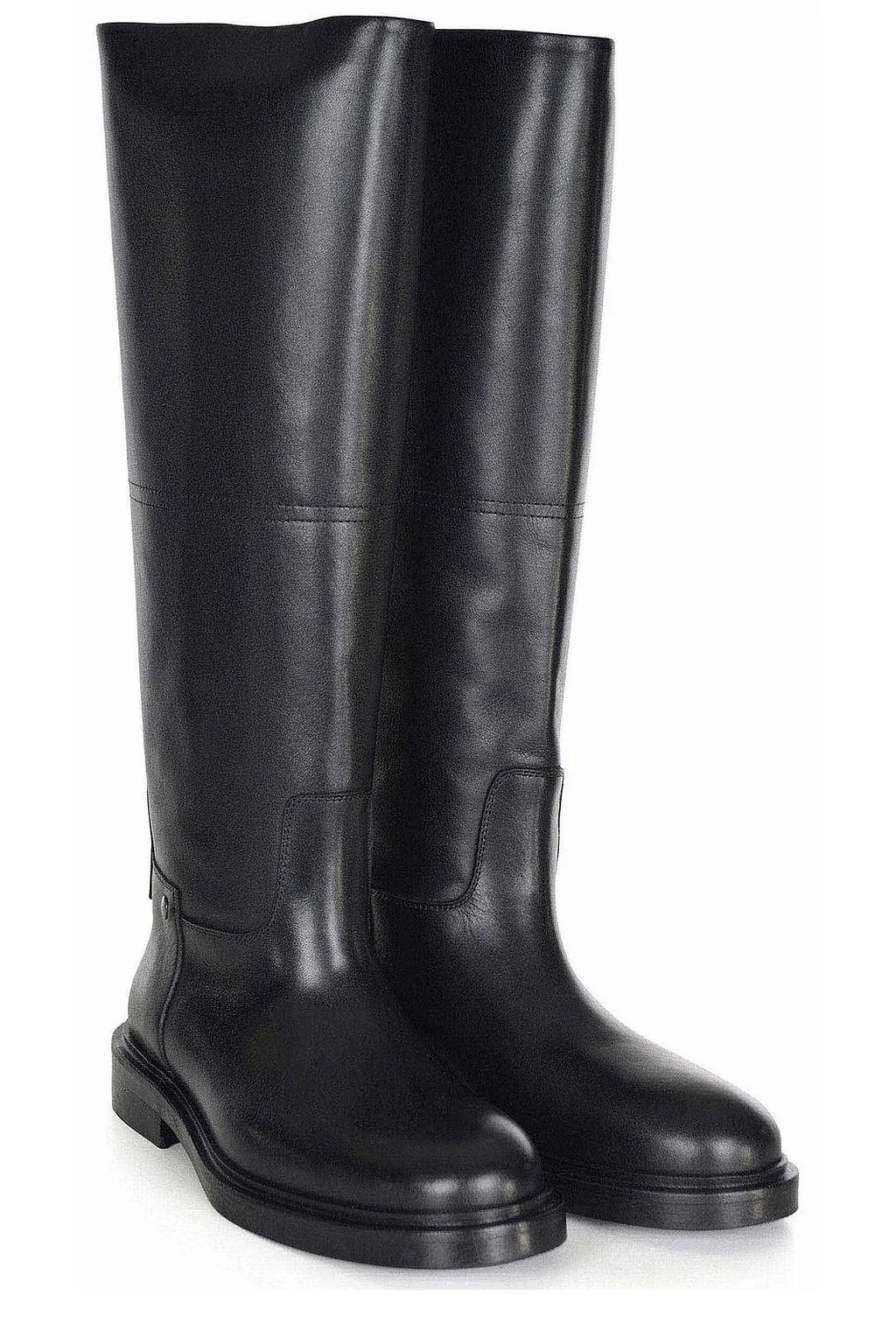 Poeve Zippered Leather Boots