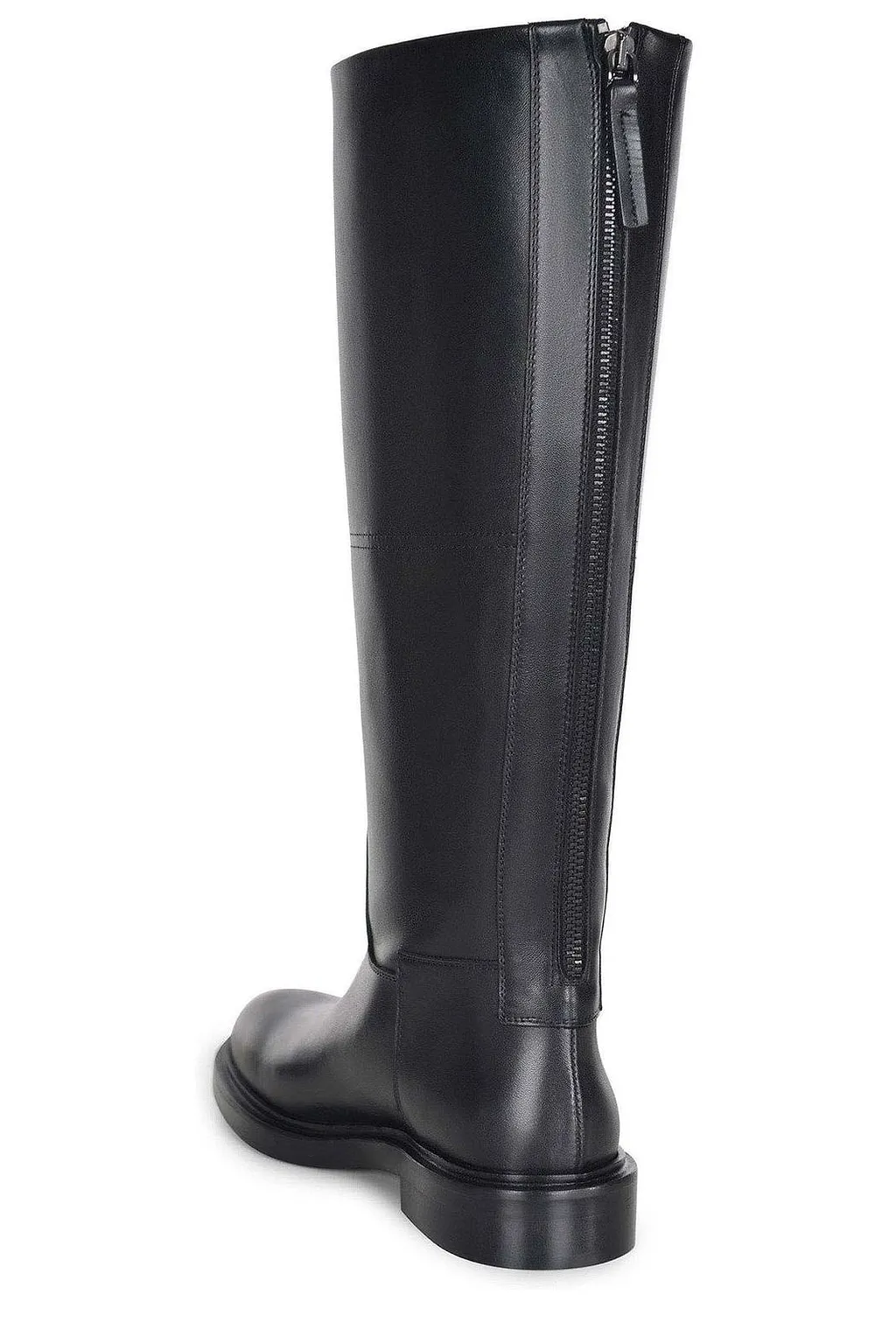 Poeve Zippered Leather Boots