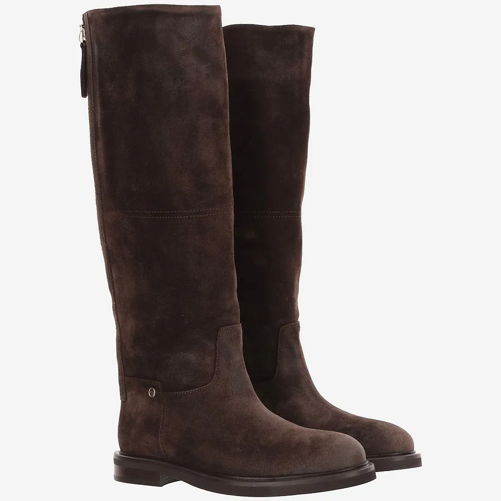 Poeve Zip Knee-High Boots
