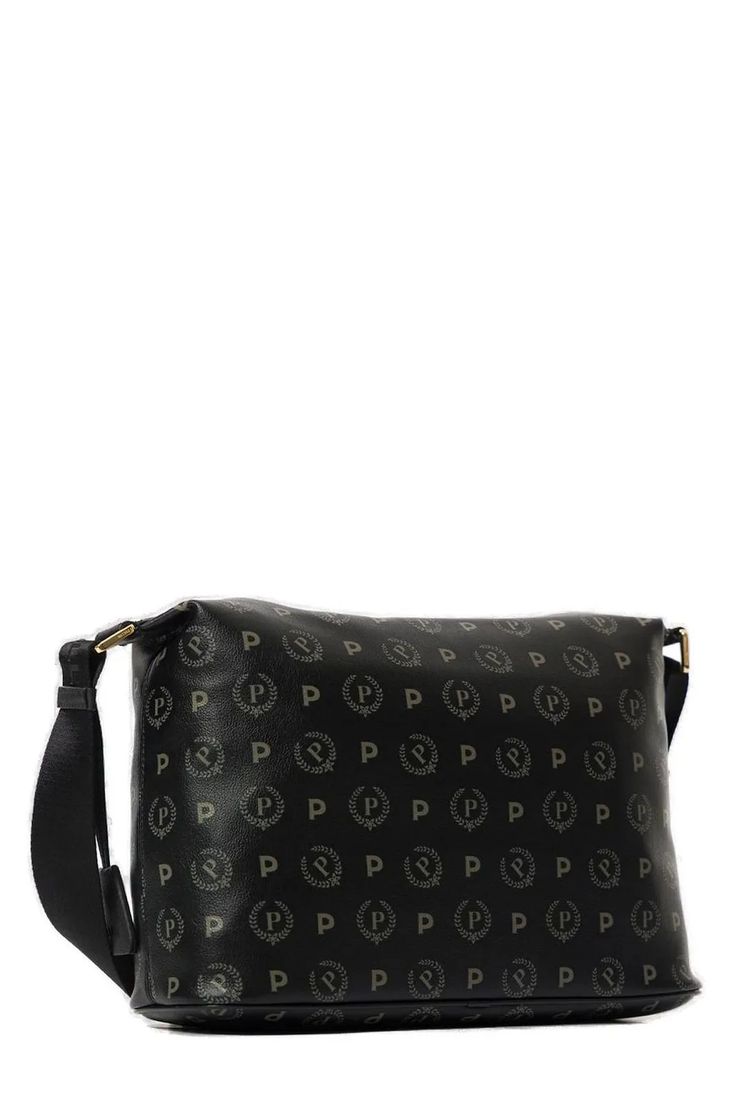 Pollini All-Over Monogram-Printed Crossbody Bag