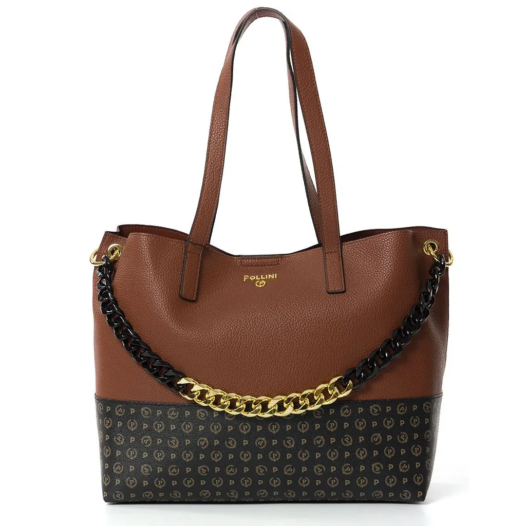 Pollini Chain-Linked Tote Bag