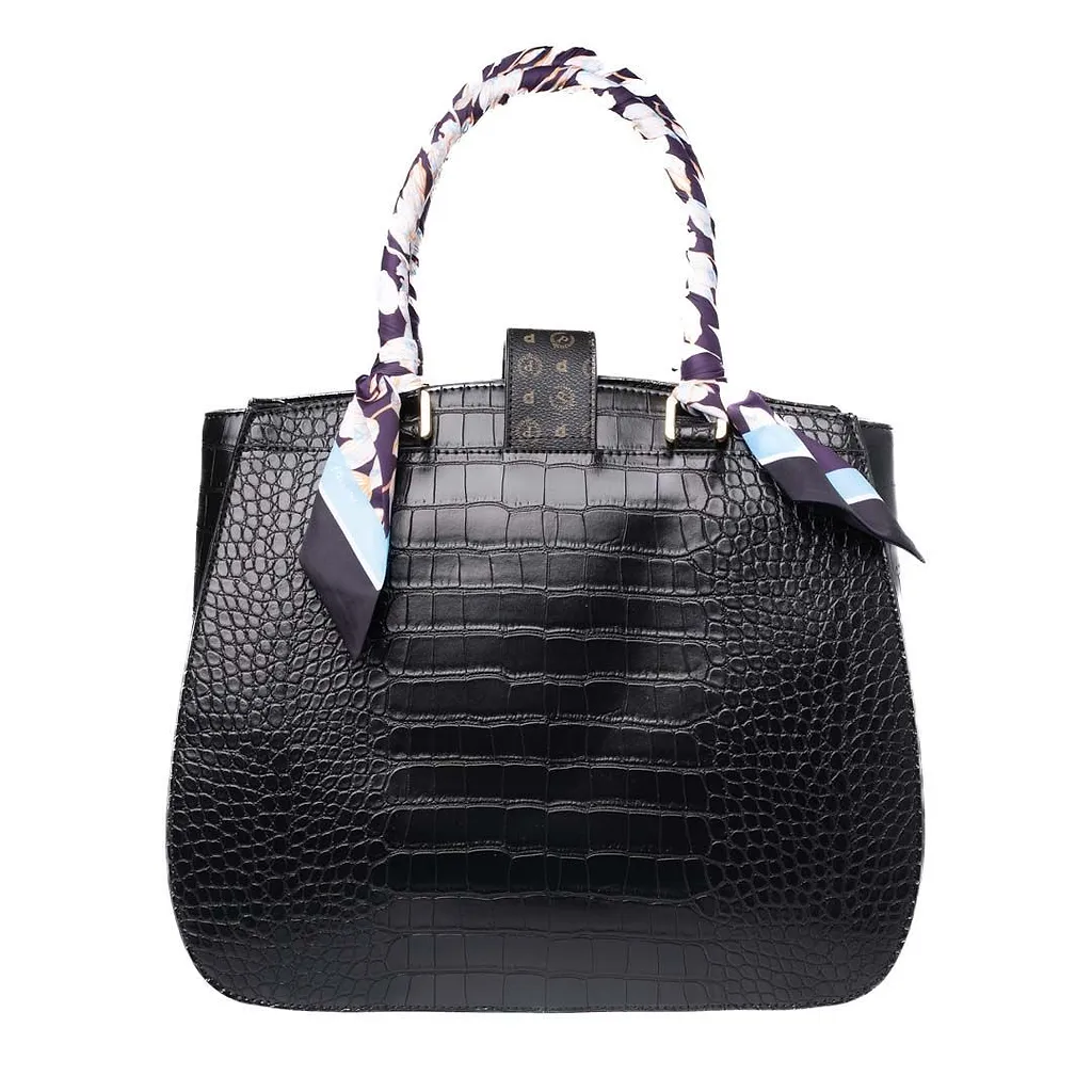Pollini Embossed Top Handle Bag