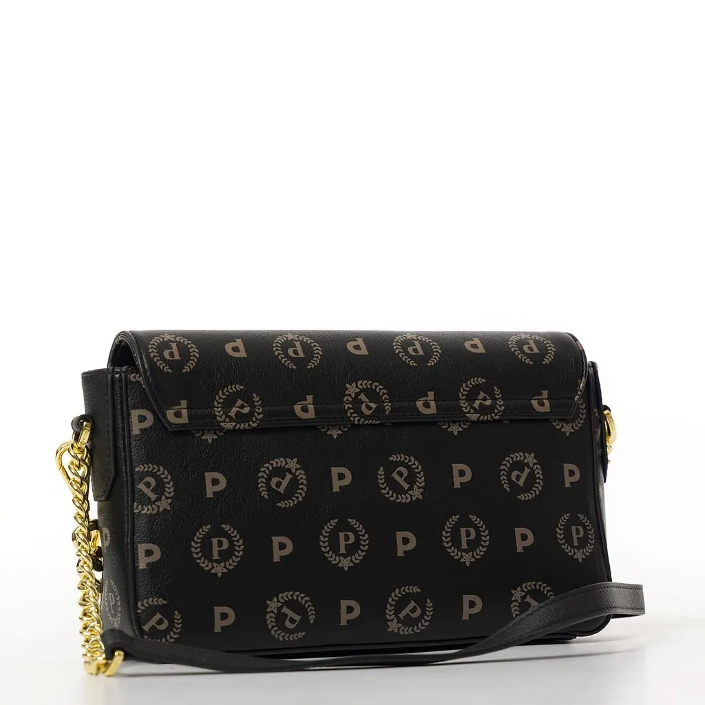 Pollini Logo-Lettering Chain-Linked Shoulder Bag