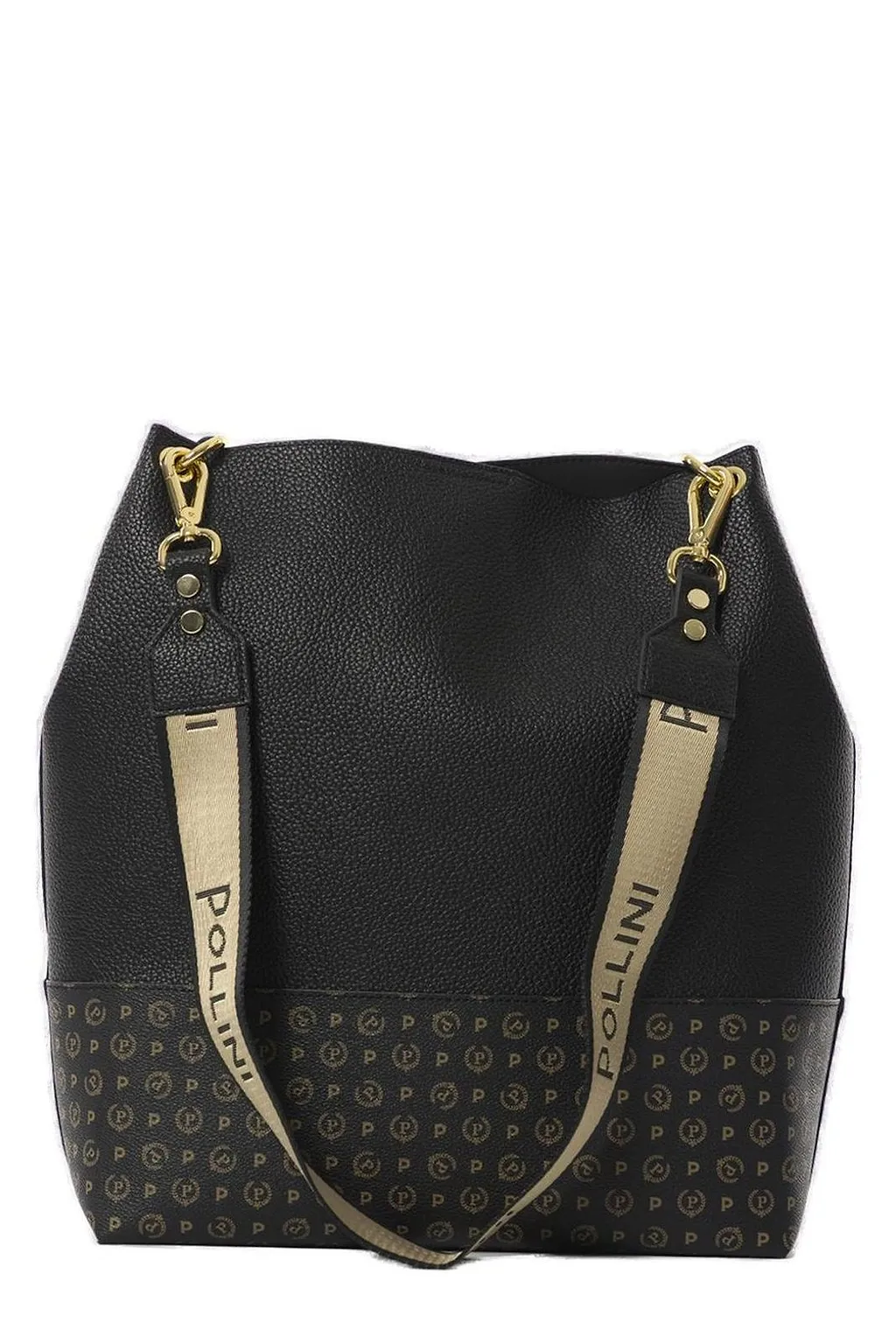 Pollini Logo-Lettering Chain-Linked Shoulder Bag