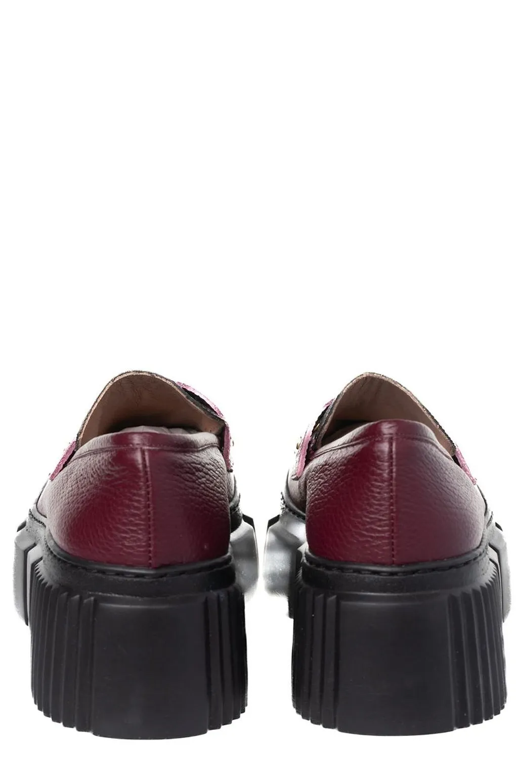 Pollini Round Toe Slip-On Loafers