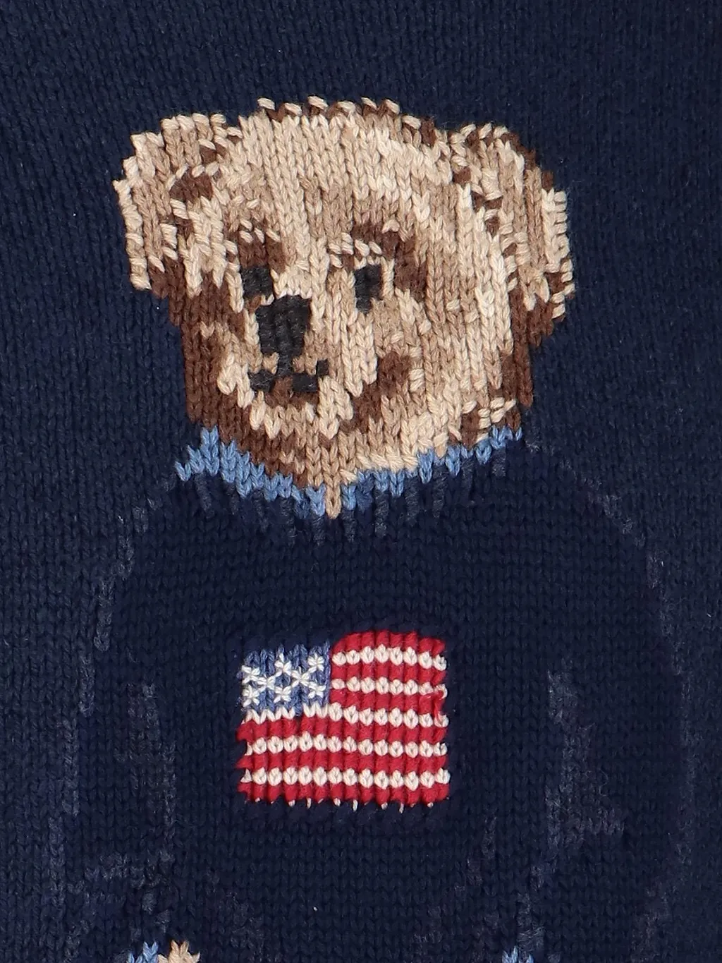 Polo Ralph Lauren Bear Motif Crewneck Knitted Jumper