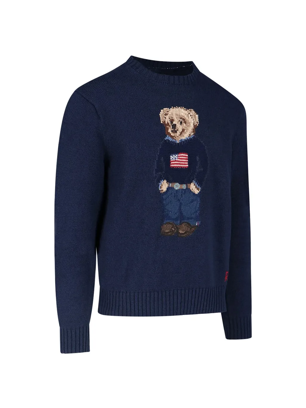 Polo Ralph Lauren Bear Motif Crewneck Knitted Jumper