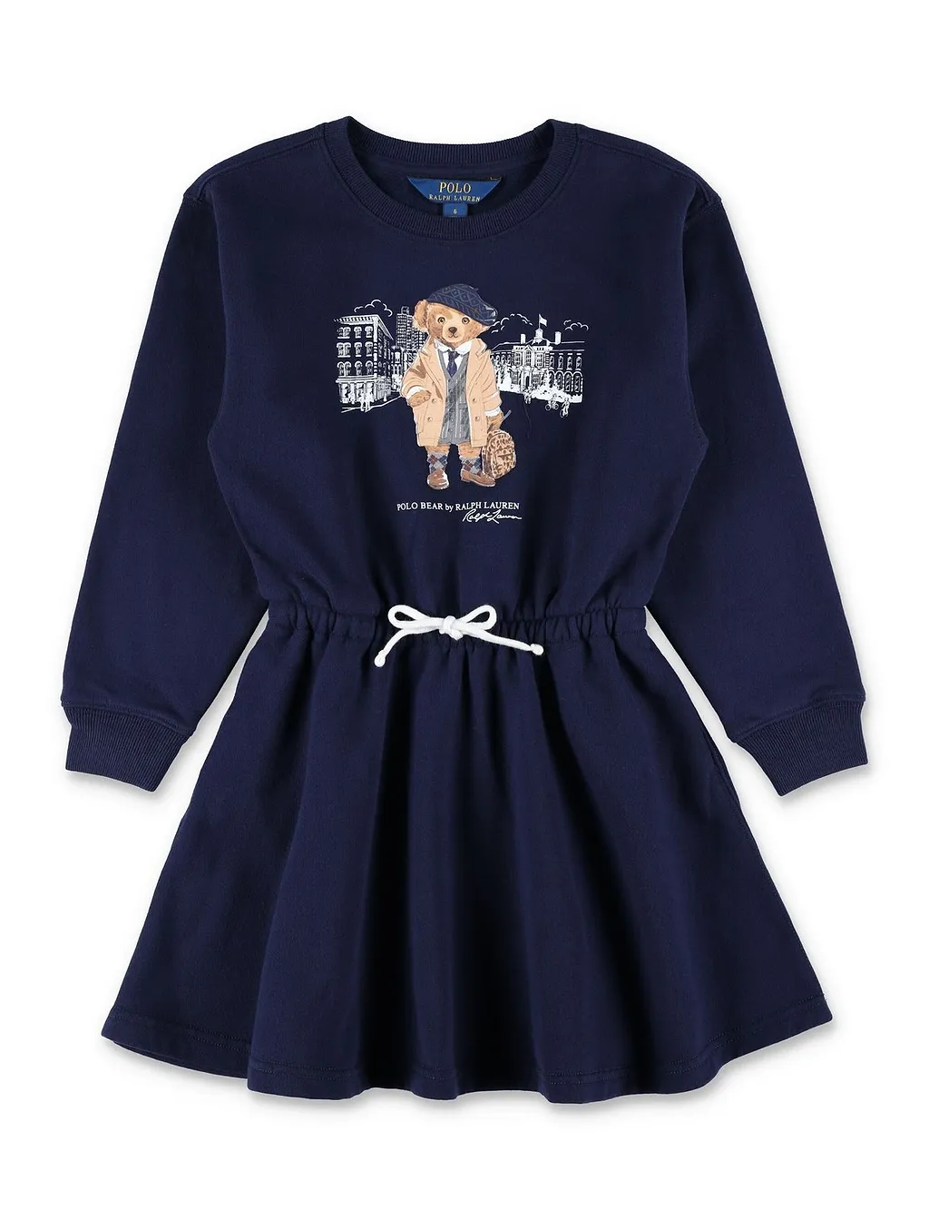 Polo Ralph Lauren Kids Bear-Print Crewneck Dress