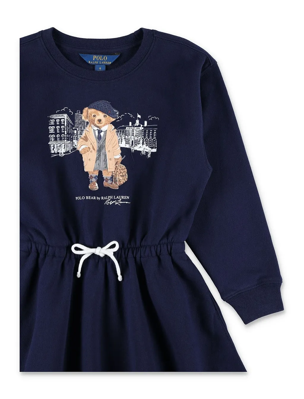 Polo Ralph Lauren Kids Bear-Print Crewneck Dress