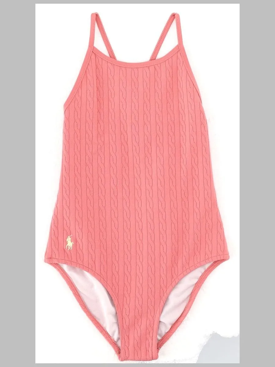 Polo Ralph Lauren Kids Cable Knit One-Piece