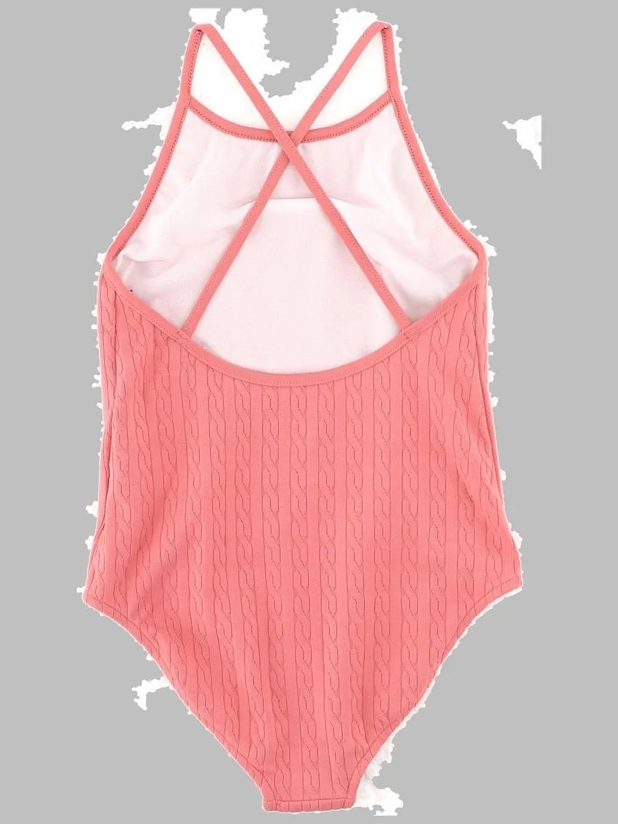 Polo Ralph Lauren Kids Cable Knit One-Piece