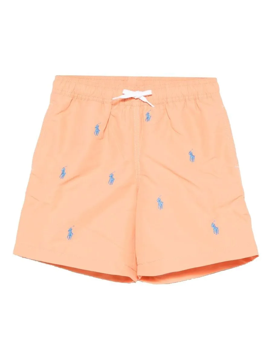 Polo Ralph Lauren Kids Embroidered Swim Shorts