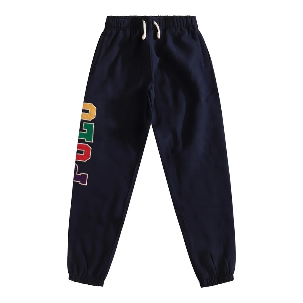 Polo Ralph Lauren Kids Logo Flocked Drawstring Track Pants