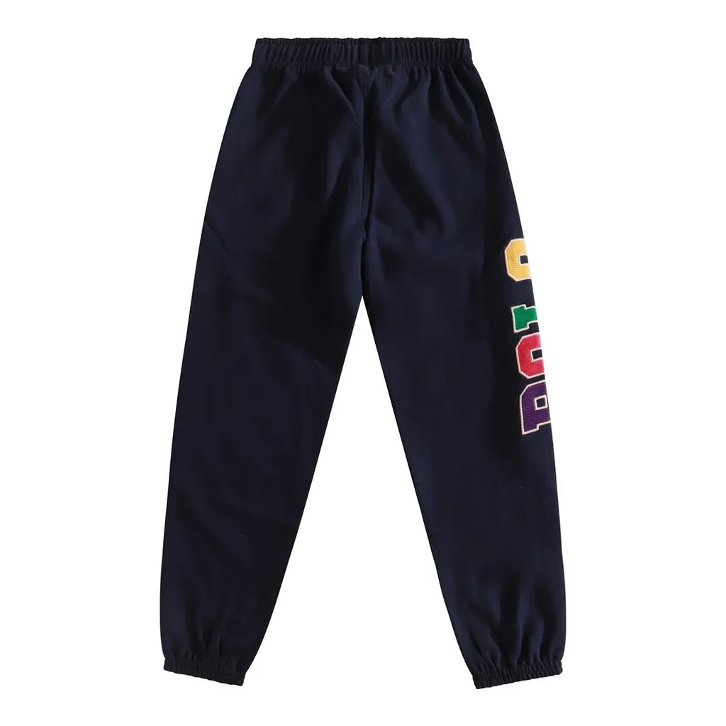 Polo Ralph Lauren Kids Logo Flocked Drawstring Track Pants