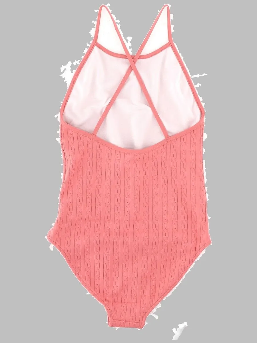 Polo Ralph Lauren Kids Textured One-Piece Beachwear
