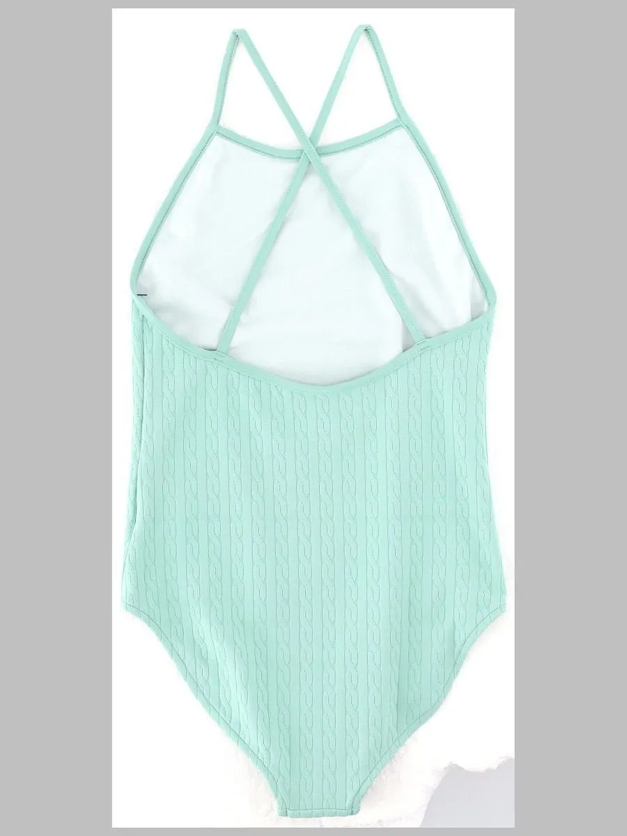 Polo Ralph Lauren Kids Textured One-Piece Swimsuit