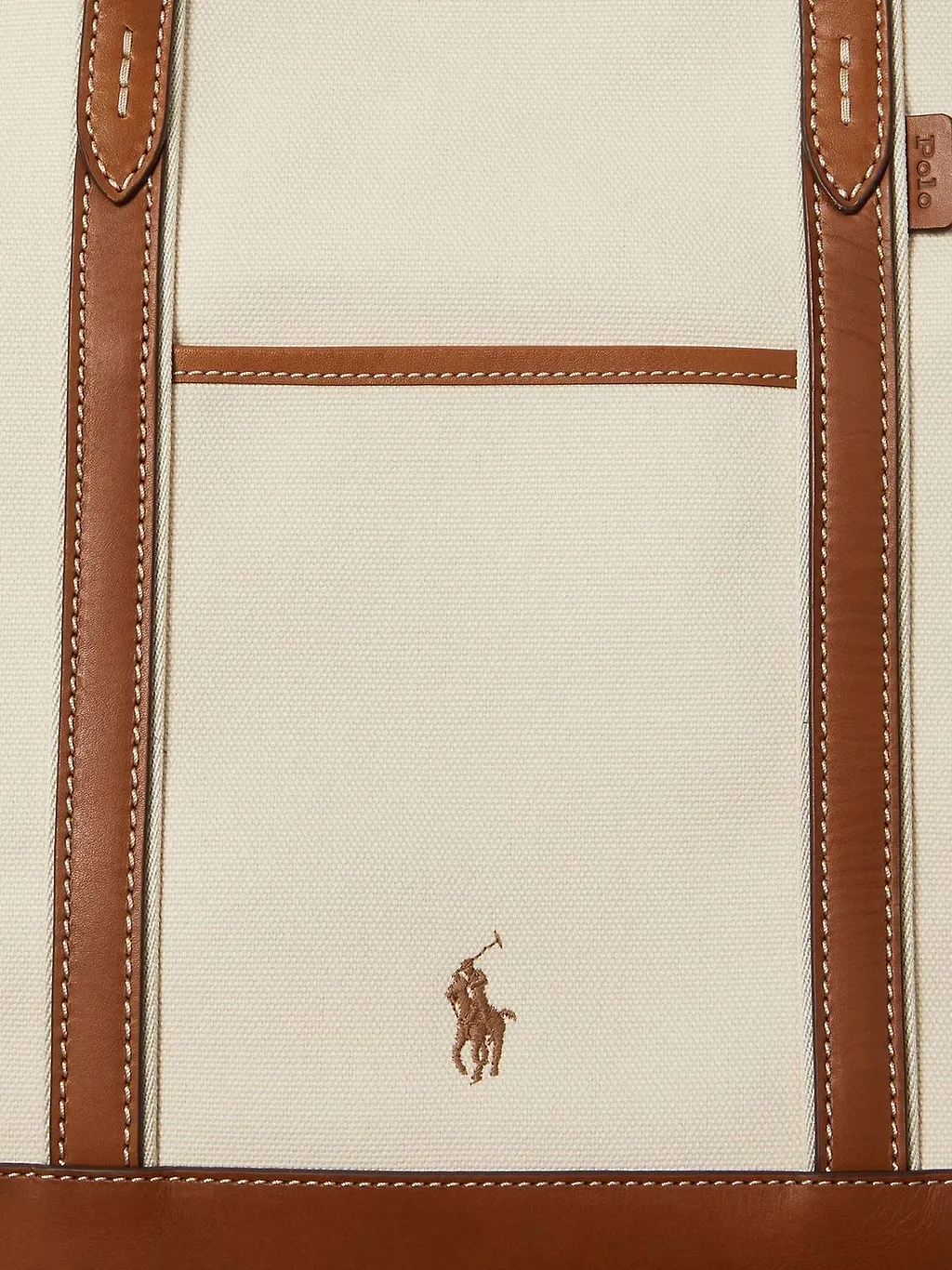 Polo Ralph Lauren Logo Embroidered Tote Bag