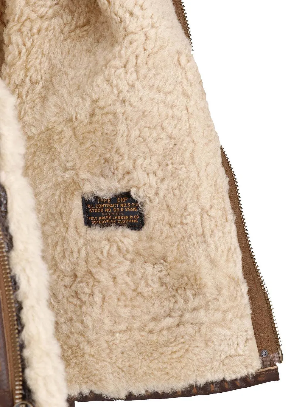 Polo Ralph Lauren Shearling Collar Aviator Jacket