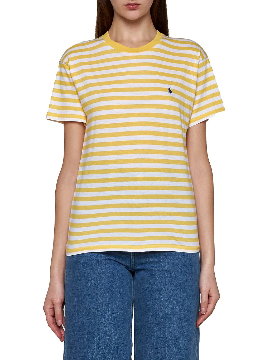 Polo Ralph Lauren Striped Polo Pony-Embroidered T-Shirt