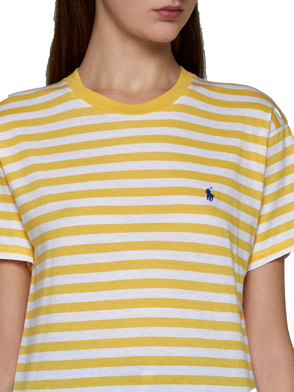 Polo Ralph Lauren Striped Polo Pony-Embroidered T-Shirt