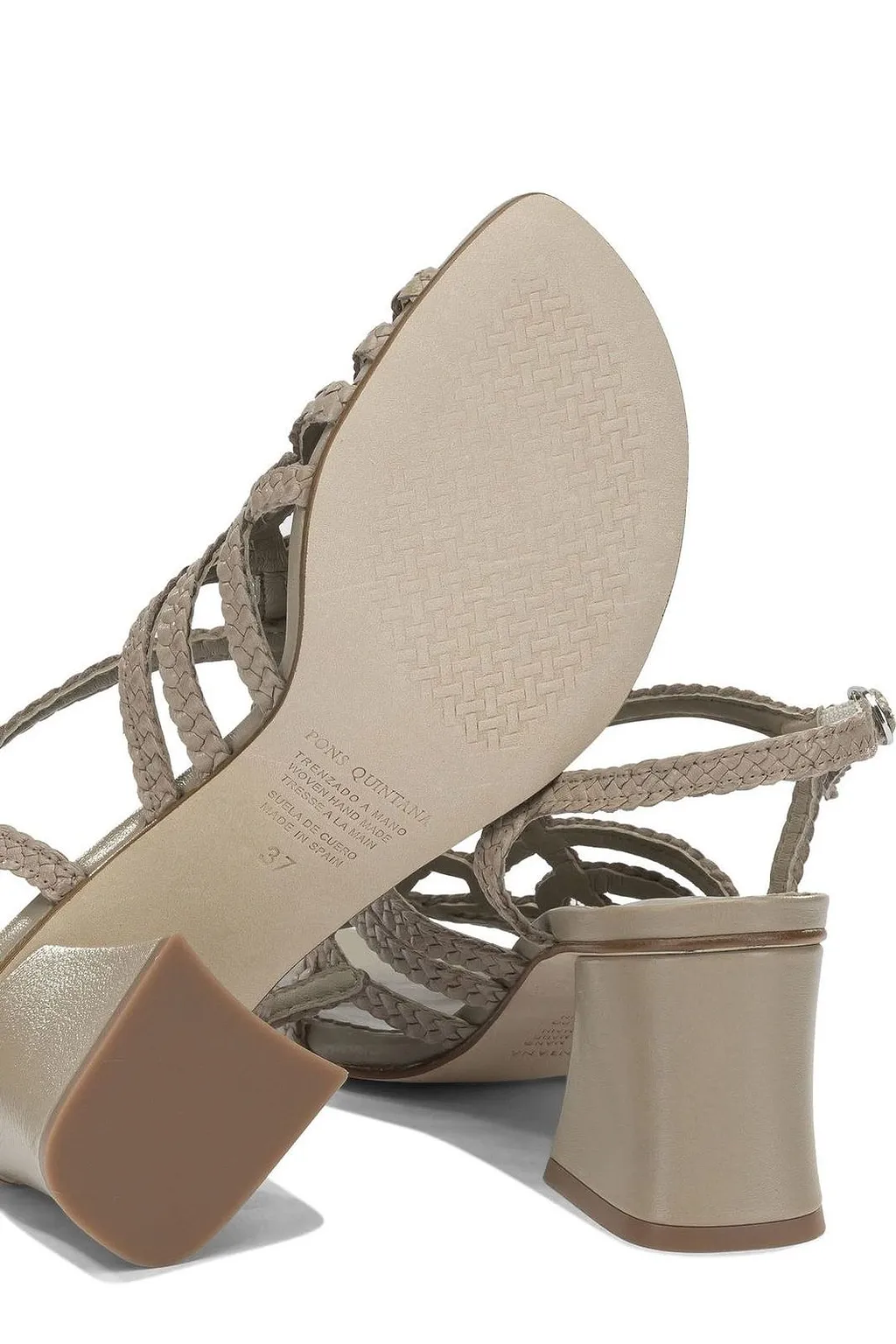 Pons Quintana Braided Mid Heel Sandals