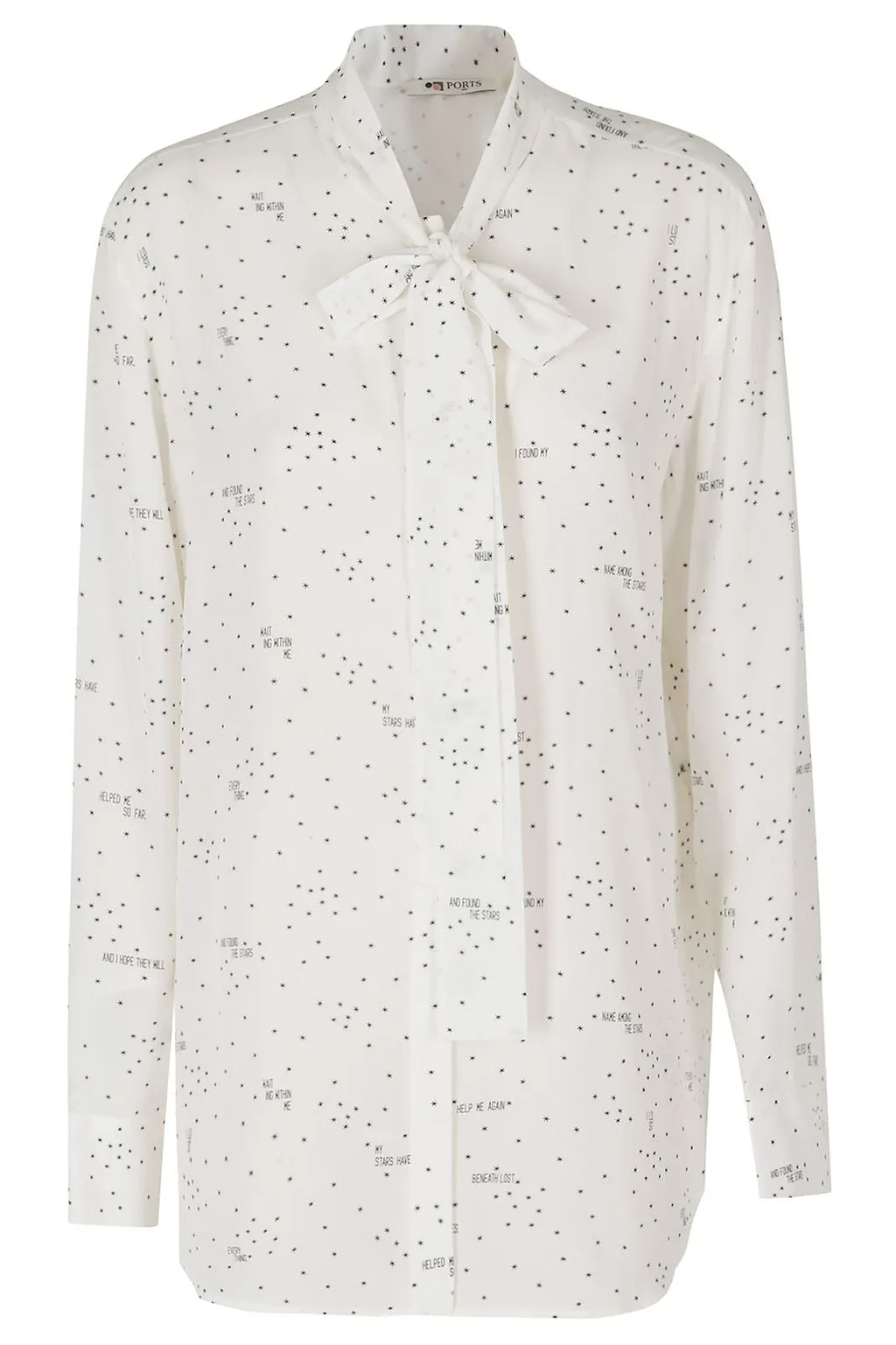 Ports 1961 Printed Bow-Neck Shirt