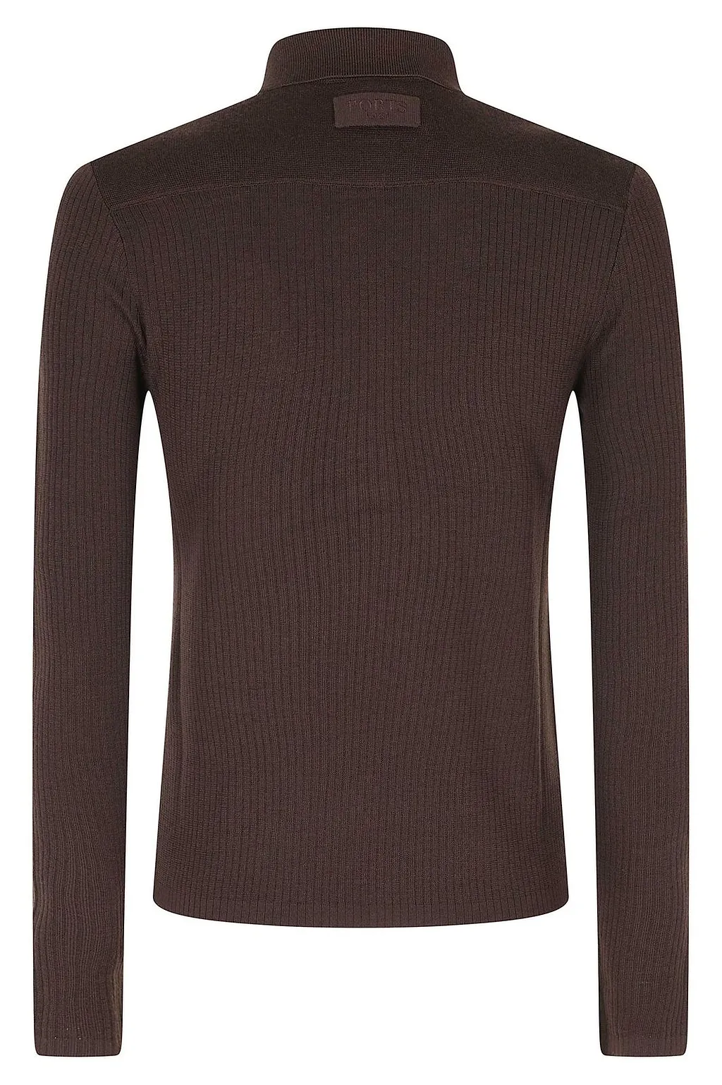 Ports 1961 Ribbed Polo Knitted Top