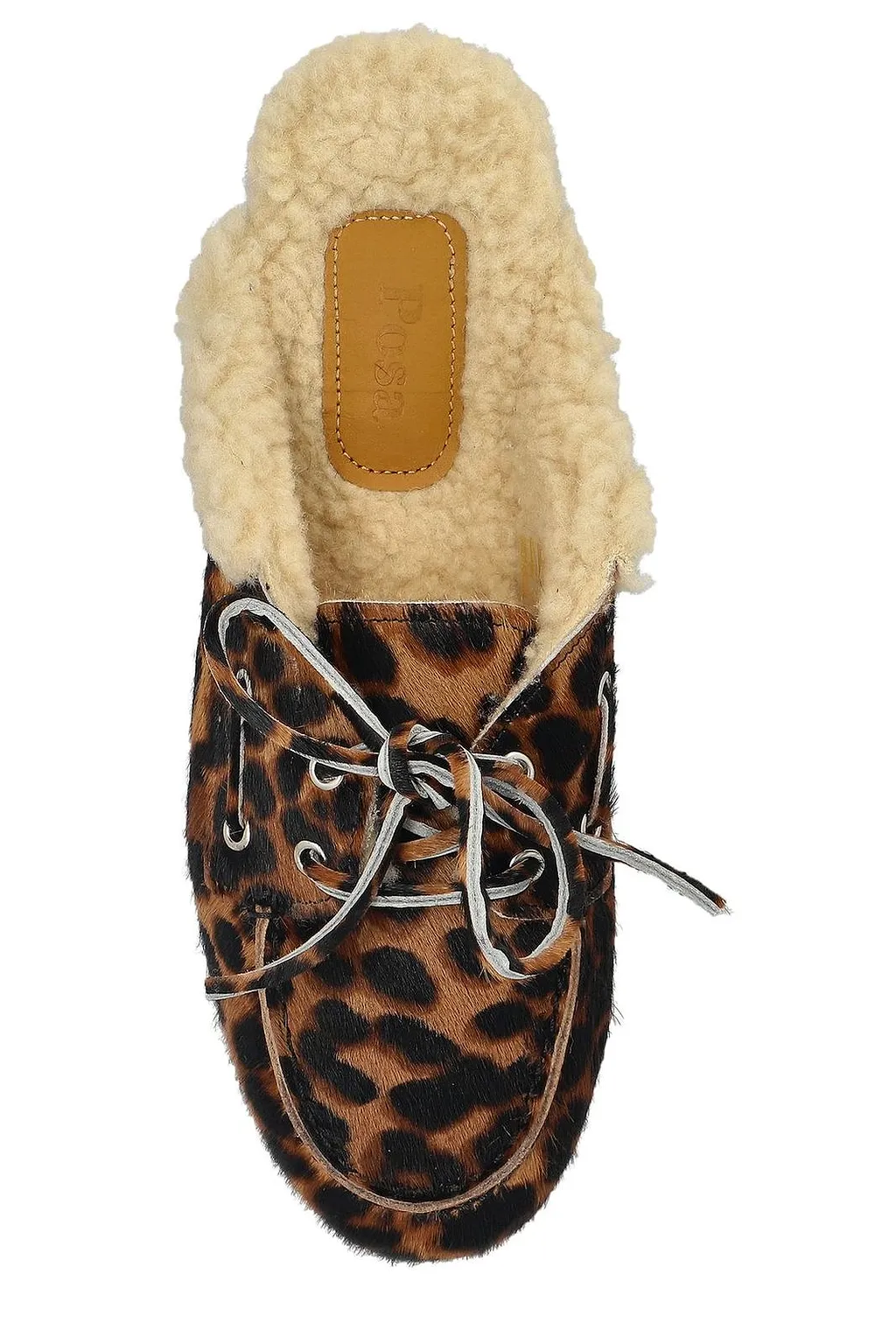 Posa Boat Shearling Flat Mules