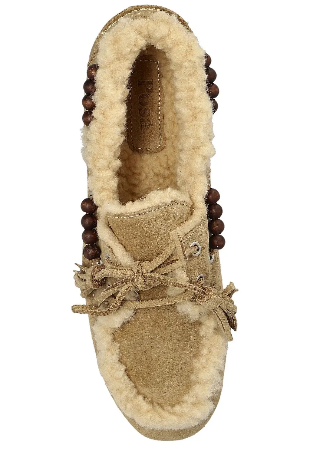 Posa Colorado Shearling Moccasin Flat Shoes