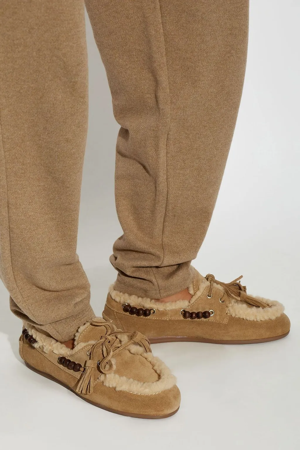 Posa Colorado Shearling Moccasin Flat Shoes