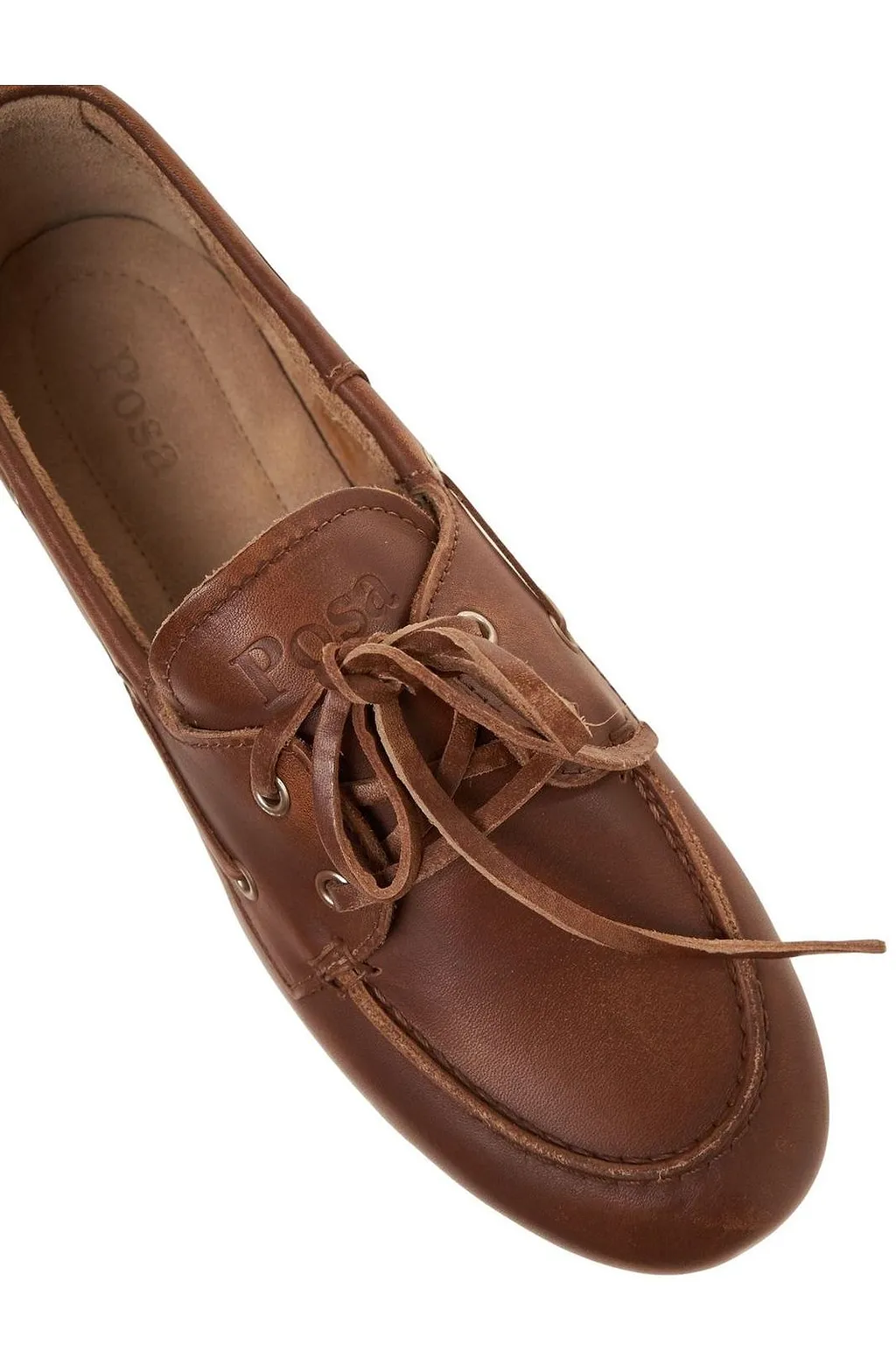 Posa Lace-Up Flat Loafers